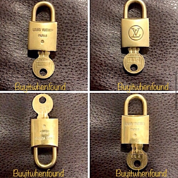 Vintage LOUIS VUITTON Lock & Key 200 Series LV Lock Key Authentic (Master List) - Picture 3 of 17